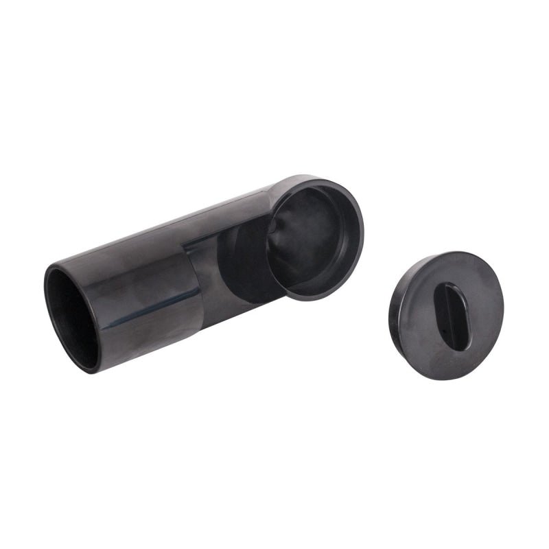 Central Vacuum Rough-In Elbow For Vacpan Installation - Black With Cap - Central Vacuum Parts