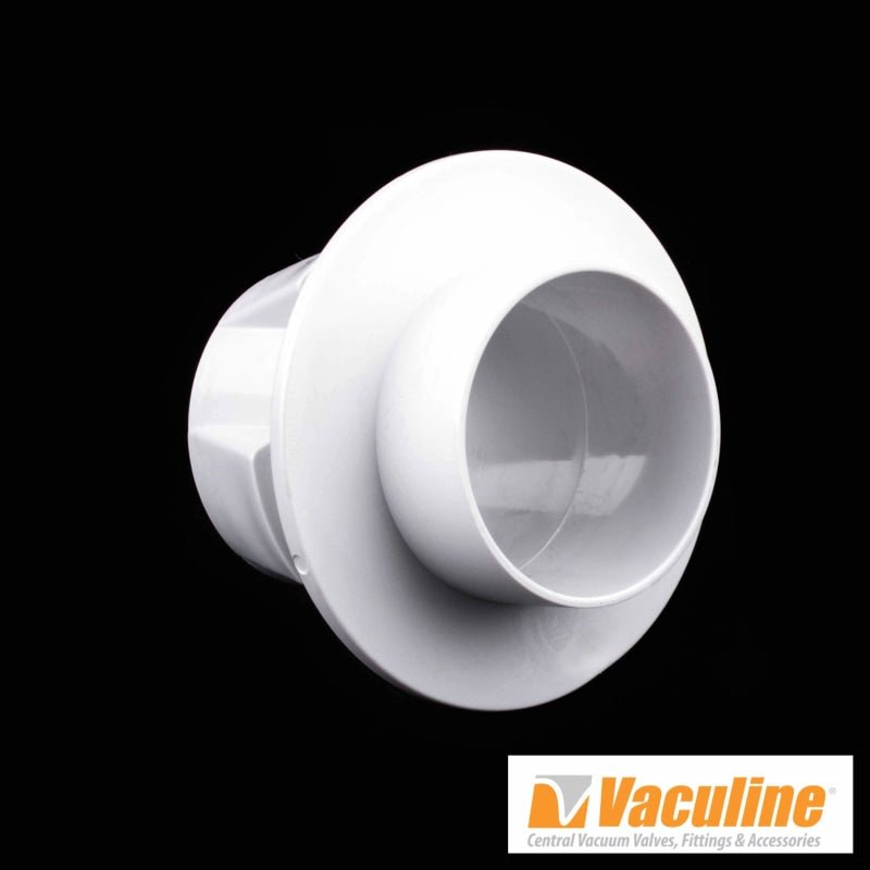 White Vaculine Central Vacuum Fitting Bag Adaptor - 765542W - Central Vacuum Parts