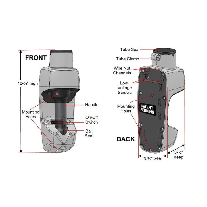 Vroom Retract Vac for Garage 30 or 40 - Central Vacuum Hose