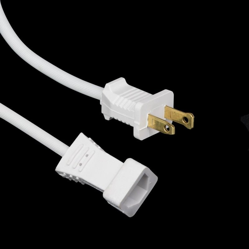White 2 Pin Powerbrush To Central Vacuum Hose Cord - 40 - Vacuum Cords