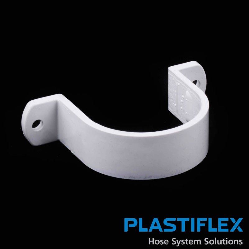 Plastiflex White Central Vacuum Pipe Fitting Strap - Central Vacuum Parts