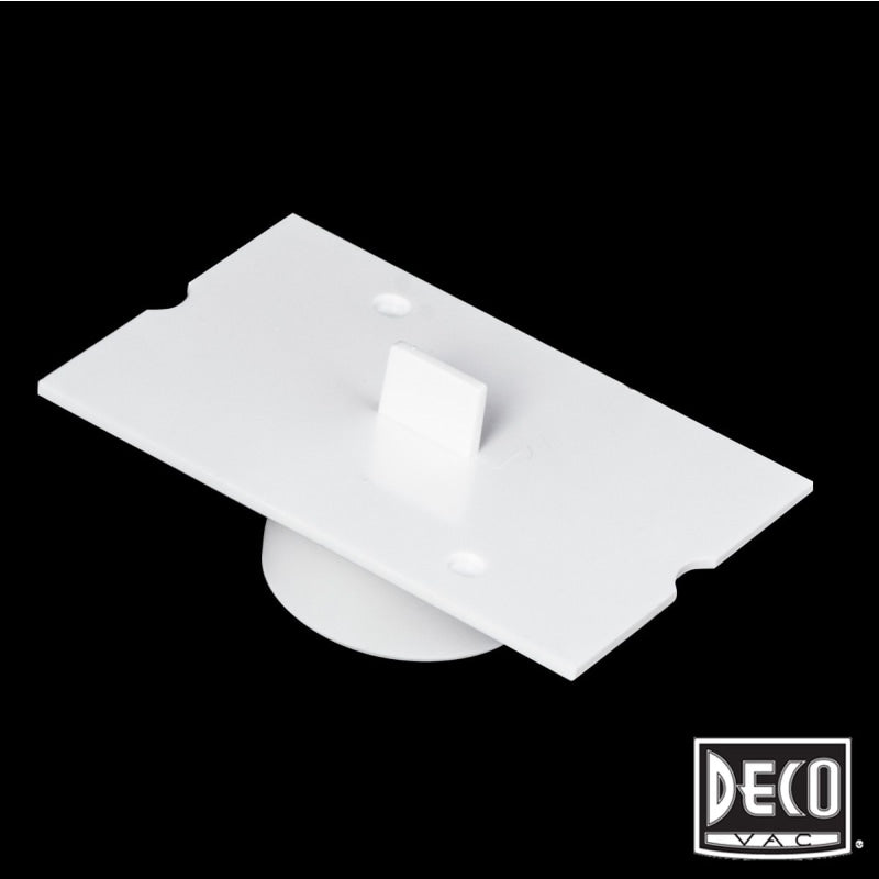 Deco Central Vacuum Plaster Guard - White Plastic For Deco Back Plate - Central Vacuum Parts