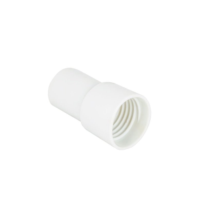 White Soft Hose End - 1 1/2 Hose - Vacuum Hoses